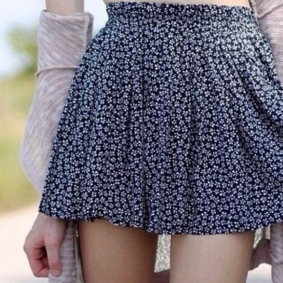 floral skirt brandy